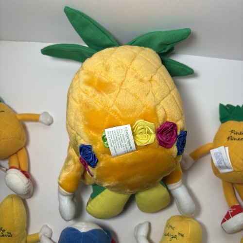 Dole Fruit Bean Bag Peluche Papaya Piña Plátano Arándano Lote De Colección Años 90’s - Imagen 13 de 13