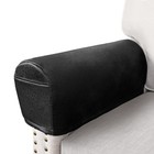 Leather Look Couch Arm Covers Set of 2 Armrest Covers for Sofa Chair Arm Prot...