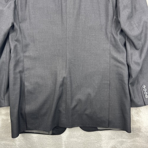 Jhane Barnes Jacket Mens 42 Gray Wool Sports Blazer Coat 100% Wool Super 140s - Picture 18 of 19