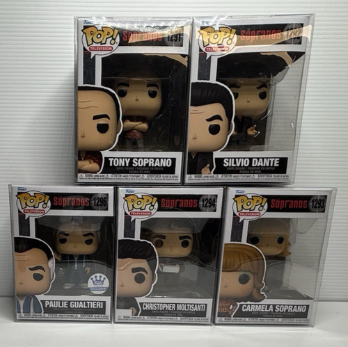 Funko Sopranos Lot 5er Set: Tony, Silvio, Carmela, Christopher, Paulie