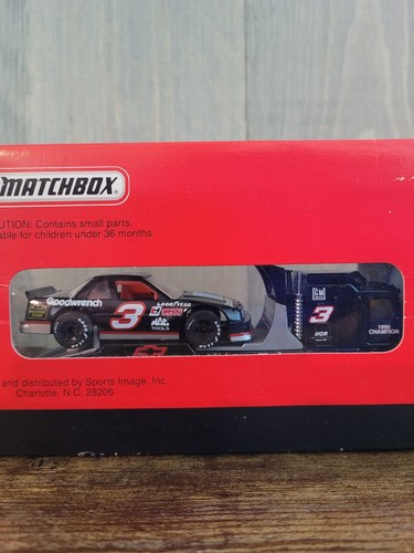 1991 Matchbox Super Star Team Convoy Semi Truck Stock Car & # 3 Goodwrench Van - Picture 6 of 7