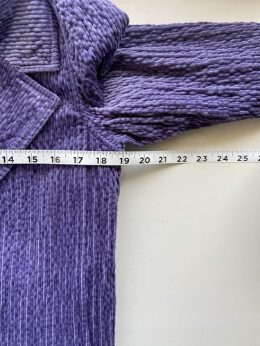 NWT Anthropologie Corduroy Duster Jacket Sz 6 S Purple Floral Lining Boho Funky - Picture 8 of 11