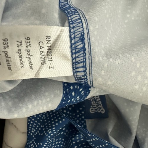 Rip Rock Damen Wickeloptik Größe XXL blau geometrisches Punktemuster kurz Stretch Mini - Bild 8 von 12