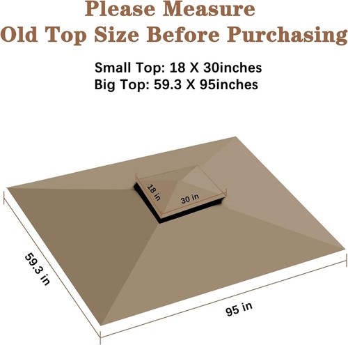 Wedding Party Tent Outdoor Gazebo Canopy Tent 8x5 ft Waterproof Cover Sunshade - Picture 4 of 7