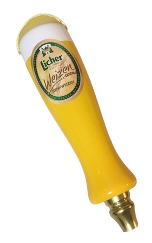 Licher Weizen Hefeweizen Wheat Beer Tap Handle 12” Tall lemon slice garnish - Picture 1 of 5