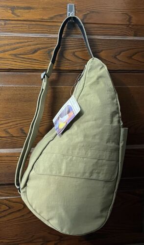 NWT AmeriBag Healthy Back Bag 19” Taupe Sling Bag Distressed Nylon *NOTE - Picture 18 of 19
