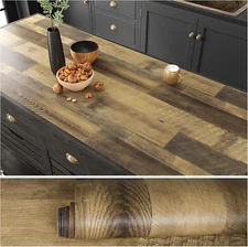 VEELIKE Wood Contact Paper Peel and Stick Countertops for Kitchen Butcher Block