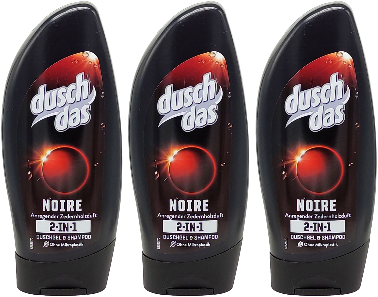 duschdas Duschgel Men NOIRE 250ml 2-in-1-Shampoo anregender Zedernholzduft