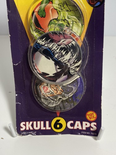Marvel Toybiz 1994 Slammers and Skull Caps Sealed Spiderman Venom Pack - Picture 8 of 13