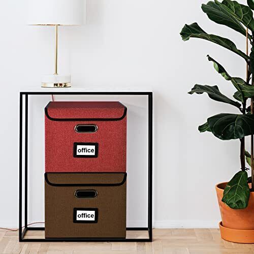 Verbesserte Datei Aufbewahrung Organizer Box mit Deckel Dekorative Kleine Datei Organizer... - Bild 2 von 7