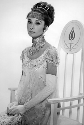 audrey hepburn dress my fair lady Audrey Hepburn in her white gown, which was purchased and modified by Cecil  Beaton for her film My Fair Lady (1964)  [No copyright infringement  intended]  #audreyhepburn #popular #trend #women #foryou