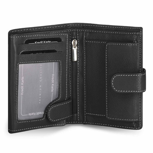 Porte Monnaie Homme Cuir Portefeuille Carte Femme Véritable Très Rfid Souple - Bild 16 von 52