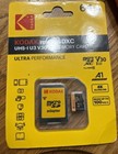 Kodak 64Go, Carte Mémoire TF Micro SDXC UHS-1 U3 V30 A1 Classe 10, avec Adaptateur SD