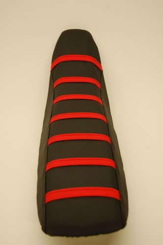TALL Black With Red Ribbed Seat cover KX65 KLX110 2000 2001 2002 2003 2004 2005 - Bild 2 von 2