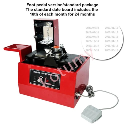 Máquina de tampografía pequeña impresora de código tinta impresora automática de fecha para producto - Imagen 16 de 18