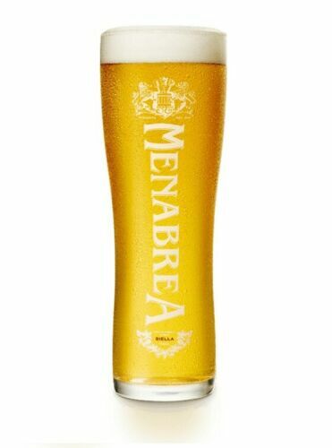 Set Of 2 x Menabrea Italian Beer Pint Glasses 20oz Brand New Genuine Rare Set Of 2 x Menabrea Italian Beer Pint Glasses 20oz Brand New Genuine Rare