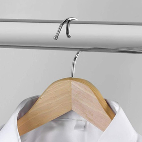 Oval Wardrobe Pole Hanging Rail 30x15 Tube Bar Cloth Storage Chrome "CUT TO SIZE eBay