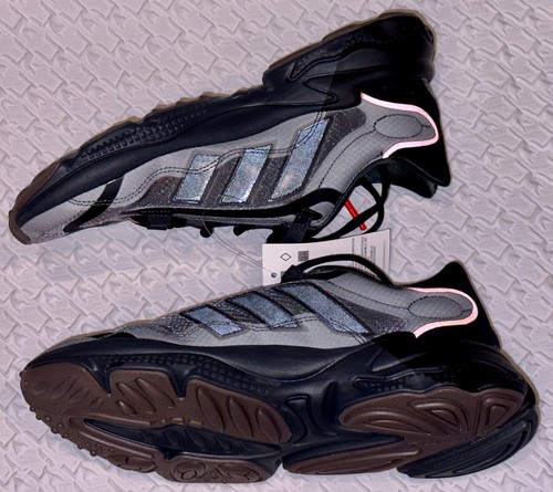 ADIDAS Ozweego Pure Black Grey Solar Red Running Training Shoes NEW Mens Sz 7 - Picture 11 of 16