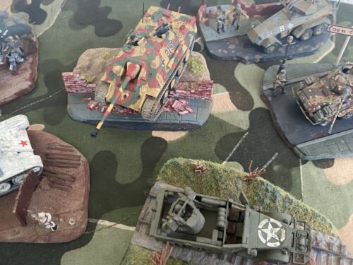 Diorama Matchbox 1974 1/76 costruito dipinto ww2 modello carro armato carro armato miniatura 19 pz - Foto 13 di 24