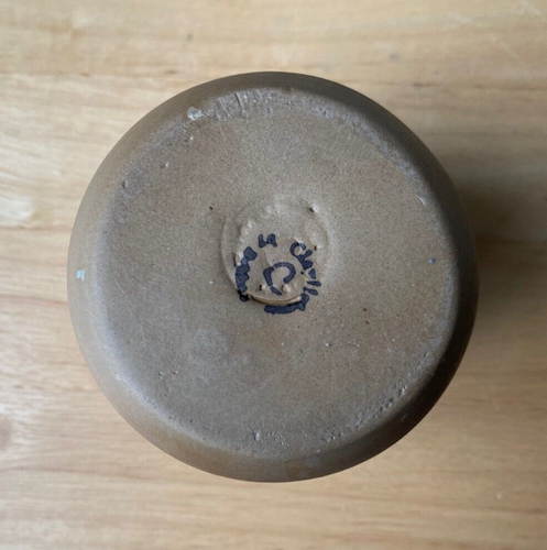 CLAYLICIOUS 4.25" Gray Ceramic Cup With 24K Gold Moon - USA - VGUC - Picture 6 of 6