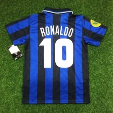 Inter de Milan, Camisa Replica de Futbol Retro, 1999 (Tallaje Americano)