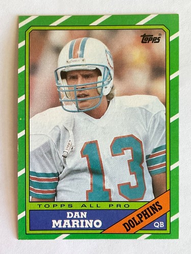 Dan Marino 1986 Topps Football Card #45 - Miami Dolphins Quarterback HOF