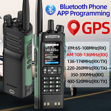 BAOFENG UV-32 GPS Walkie Talkie Air Band Bluetooth App Two Way Radio For Hunting