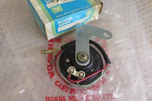 HONDA CB100 CL100 CB125S CL125 S90Z CT90 HORN 6v NIKKO NOS JAPAN - Picture 3 of 6
