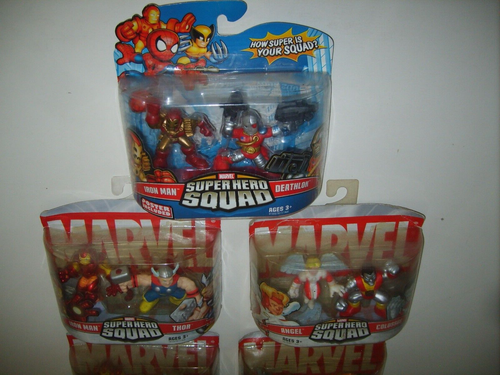 10 Marvel Super Hero Squad WOLVERINE ANGEL SABERTOOTH THOR IRONMAN DEATHLOK NEW - Picture 6 of 6