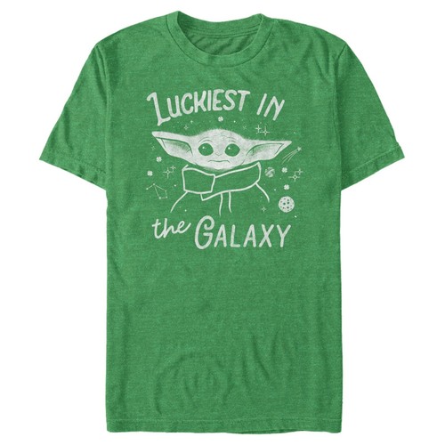 Star Wars Mens The Mandalorian The Child Luckiest in the Galaxy Graphic Tee, XXL - Picture 1 of 4