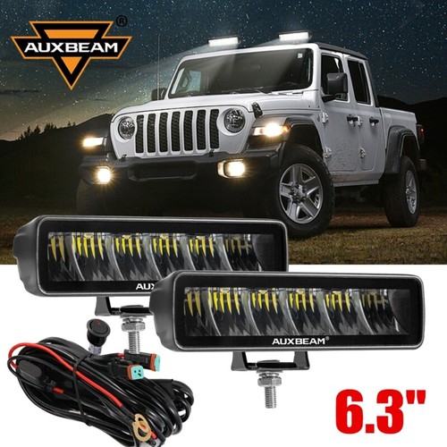 Auxbeam 6.3"inch LED Work Light Driving Fog Pods Offroad Lamp Truck SUV ATV UTV - Picture 2 of 11