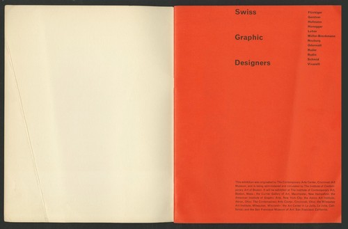 1957 Noel Martin SWISS GRAPHIC DESIGNERS Gerstner HOFMANN Lohse NEUBERG Vivarell - Imagen 2 de 14
