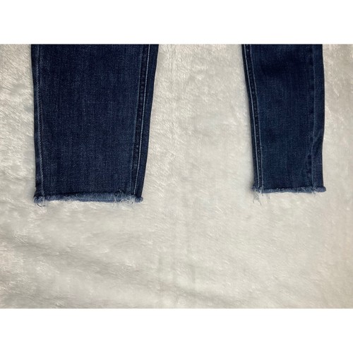 Judy Blue High Rise Skinny Fit Non Distressed Size 7/28 Raw Hem Jeans - Picture 4 of 6