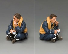 KING AND COUNTRY RAF060 RAF "Sitting & Thinking" WW2 RAF60 Diecast Metal