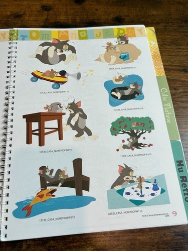 Tom and Jerry Licenziatario Guida Stile Cartoni Animati Animazione RARA con CD Colori Pastello - Foto 5 di 18