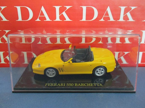 Die cast 1/43 Modellino Auto Ferrari 550 Barchetta Yellow HB - Foto 4 di 4