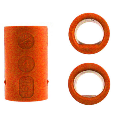 2 Stück Vise Grip Power Lift Oval Bowling Ball Fingereinsätze Doppelpack orange