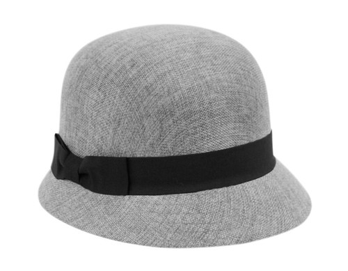 Gatsby Damen Leinen Glockenmütze mit Spitzenband und Blume - Bild 7 von 29