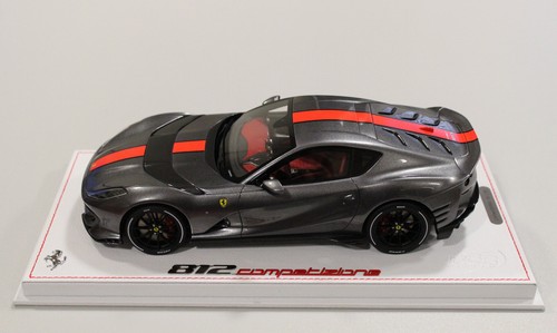 BBR Ferrari 812 Competizione - Silverstone Grey - Red 1/18 - NO CMC / MR / D&G
