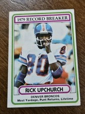 Rick Upchurch 1980 Topps Football #5 Denver Broncos