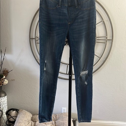 Judy Blue Skinny Blue Jeans with Distressed Details 9/29 Pull On Distressed - Picture 1 of 8