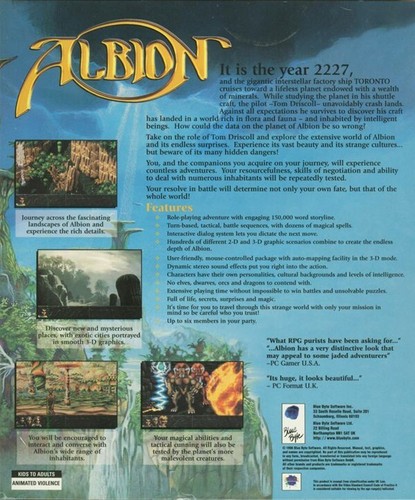 Albion PC Game 1995 Blue Byte Software Windows 10 11 - Picture 2 of 2