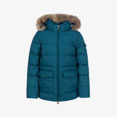 Pyrenex Authentic Mat Winter Jacket with Fur Teal REDUCED TO