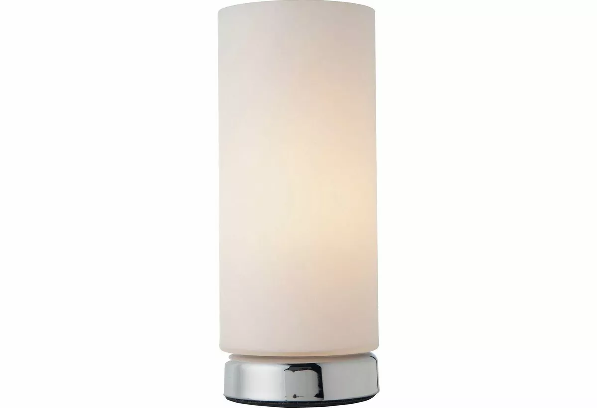 Argos Home Opal Glass Touch 23.5cm Tall Table Lamp Chrome 9058761