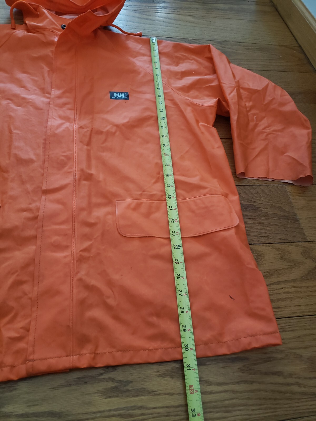 Helly Hansen Rain Jacket Sailing Orange Men’s Lar… - image 5