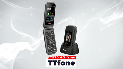14 dni - TTfone TT970 Whatsapp 4G Ekran dotykowy Senior Duży przycisk Flip Telefon komórkowy - Film 1 z 1