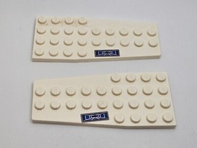 LEGO pair 4x9 Wedge plates 2413pb001 L/R Star Wars Republic Attack Gunship 7676
