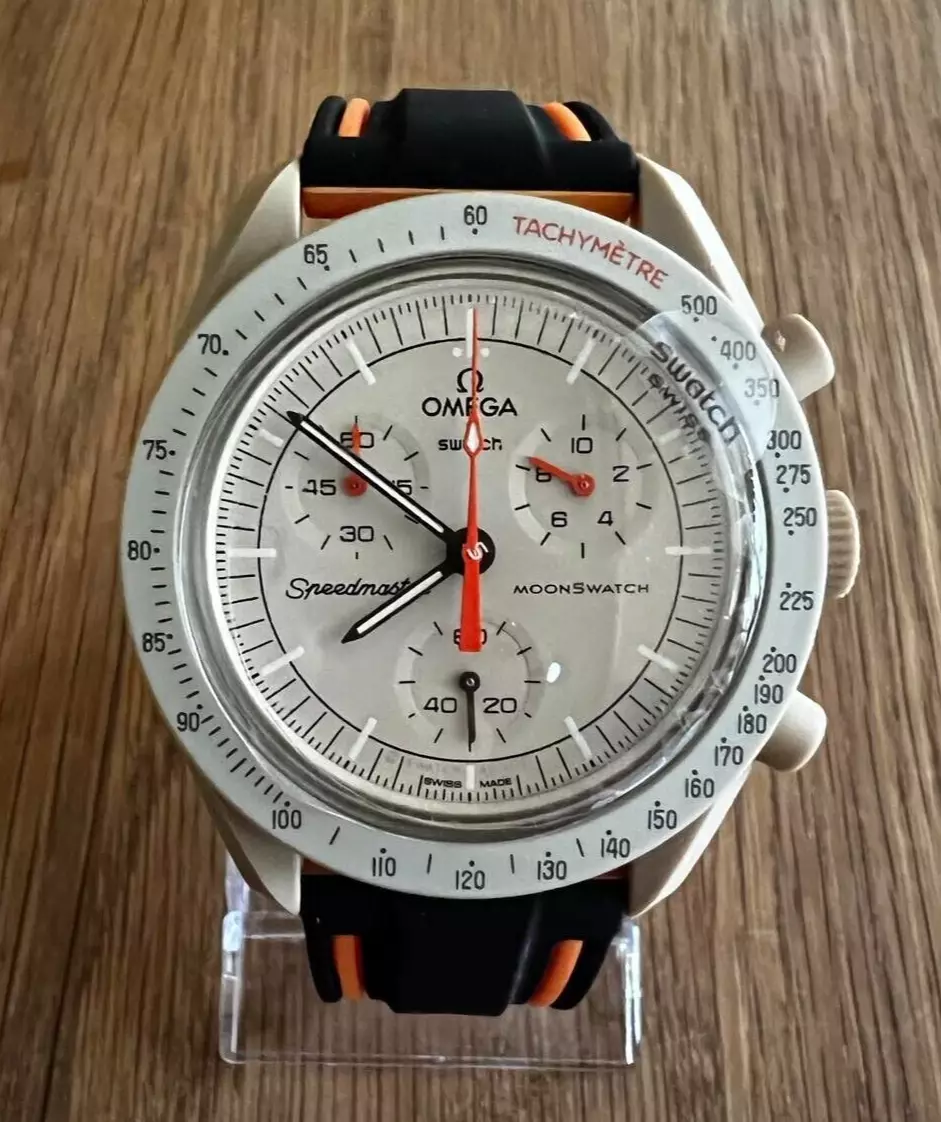 MISSION TO JUPITER RUBBER WATCH STRAP OMEGA MOON SWATCH SPEEDMASTER  MOONSWATCH