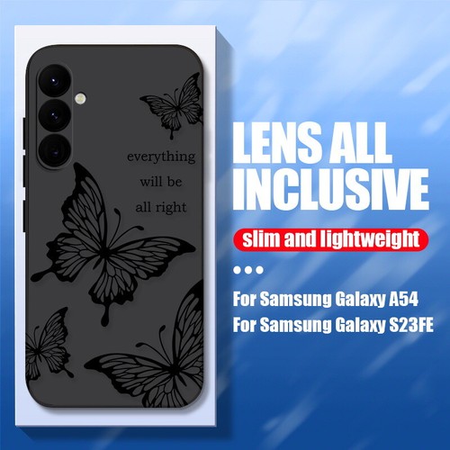 Für Samsung S24 Ultra S23 S22 S21 S20 Butterfly Stoßfeste Silikon Handy Hülle - Zdjęcie 17 z 24