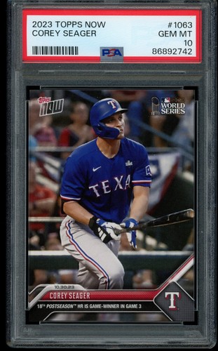 2023 Topps Now #1063 Corey Seager 18th Postseason HR - 第 5/15 張圖片